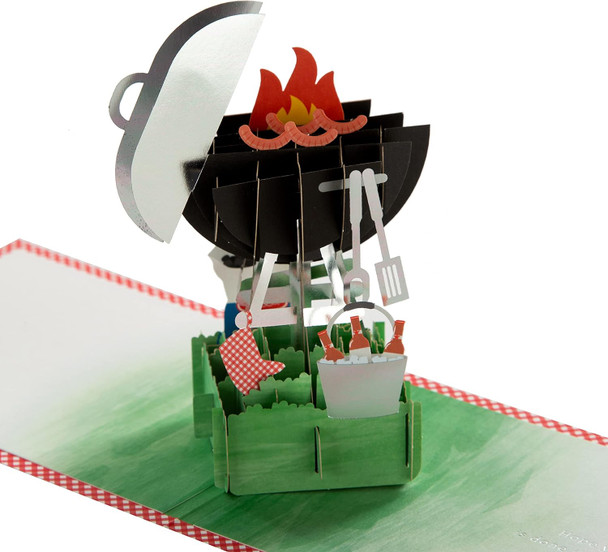 3D Barbeque Set Design Dad Father's Day Paper Wonder Card