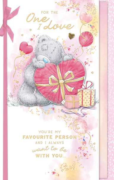 Bear With Heart One I Love Luxury Handmade Birthday Card