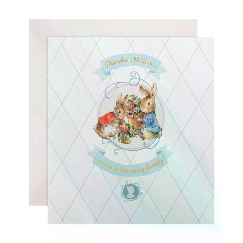Classic Flopsy & Peter Rabbit Design Thank You Card