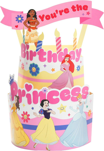 Disney Princess Cake Design Pop Up Birthday Card