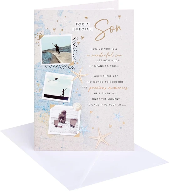 Cute Photo Design Son Birthday Card