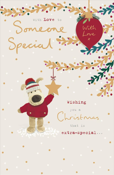 Boofle Next To Xmas Tree Someone Special Christmas Card