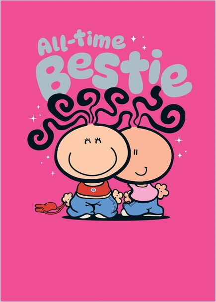 Bestie Design Blank Greeting Card for All Occasions