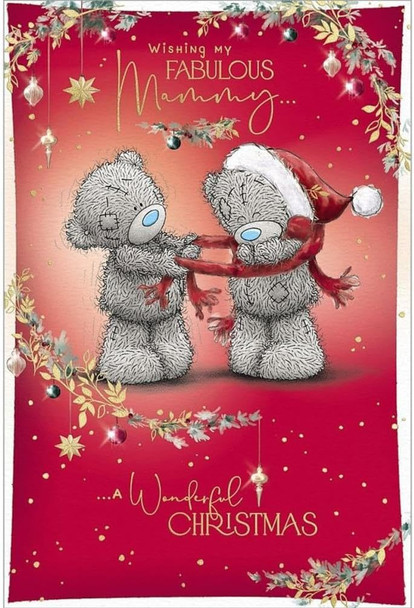 Bears With Hat And Scarf Fabulous Mammy Christmas Card