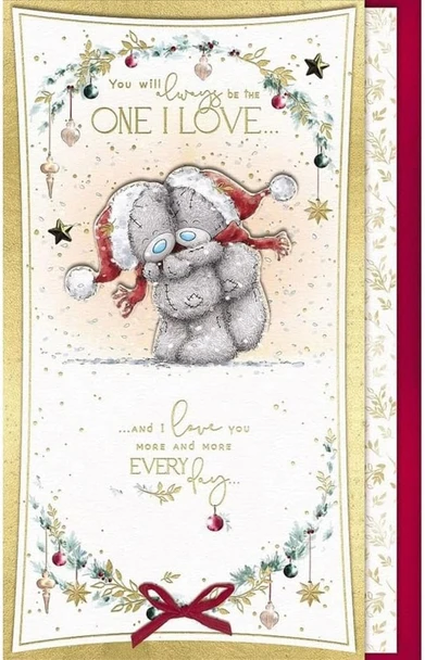 Bears Hugging In Snow One I Love Handmade Christmas Card