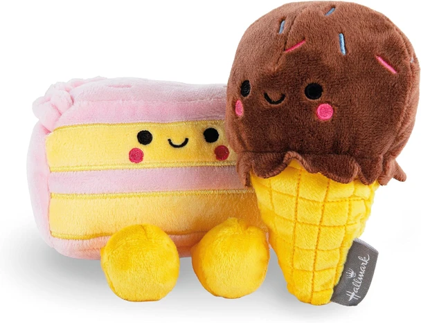 Better Together Cake & Ice Cream Cone Magnetic Plush Pair