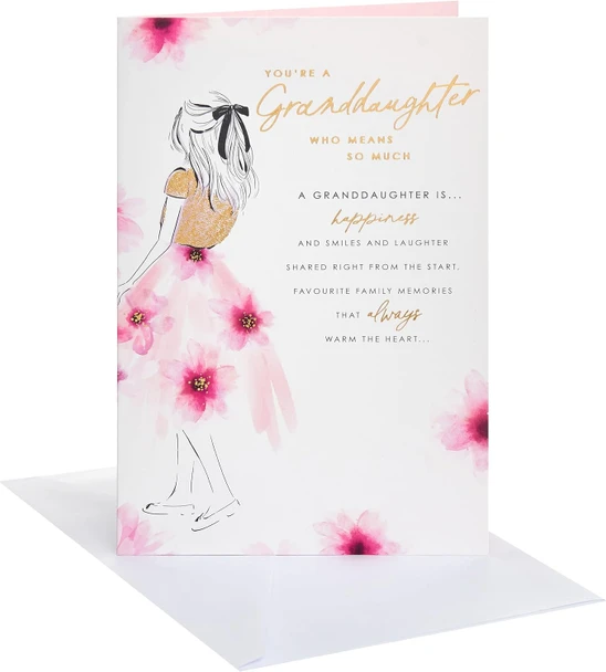 Heartfelt Wishes Granddaughter Birthday Card