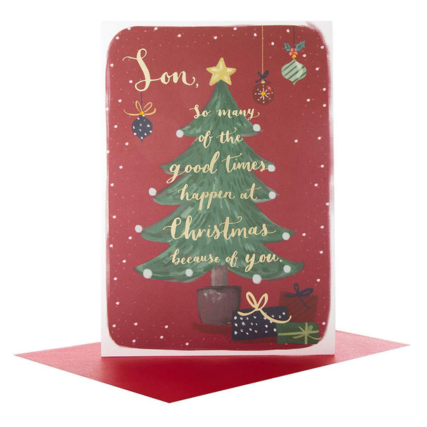 Hallmark Son Medium Christmas Card 'Good Times'