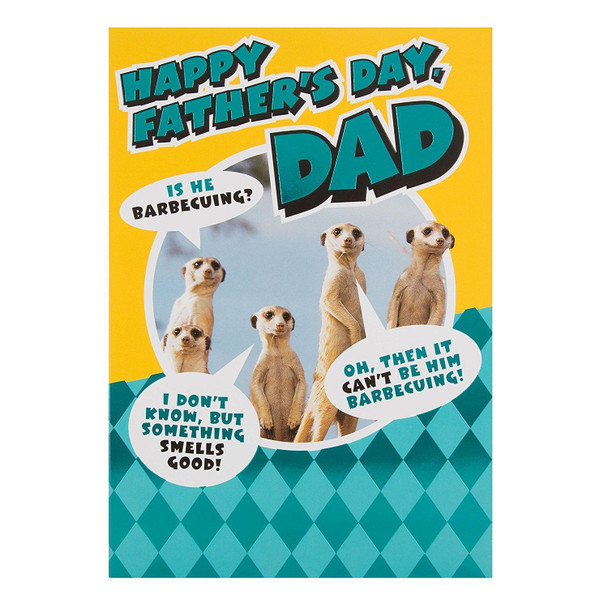 Dad Happy Father's Day Humour Hallmark New Card 'Meerkat' Medium