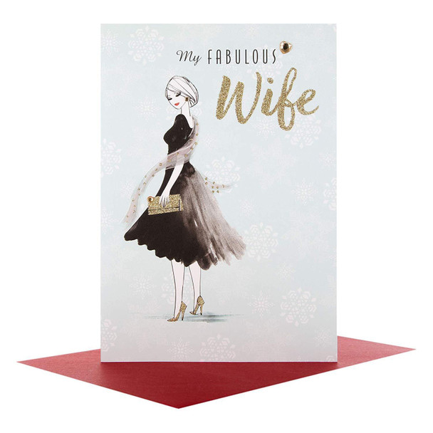 Hallmark Wife Medium Christmas Card 'One and Only'