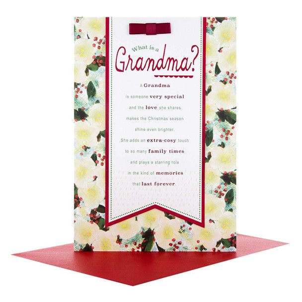 Hallmark Grandma Medium Christmas Card 'Memories Forever'