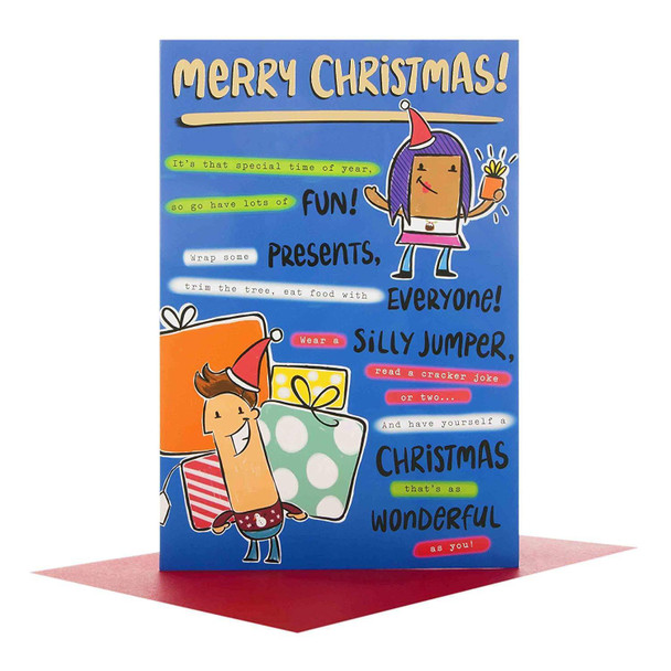 Merry Christmas Card 'Wonderful'