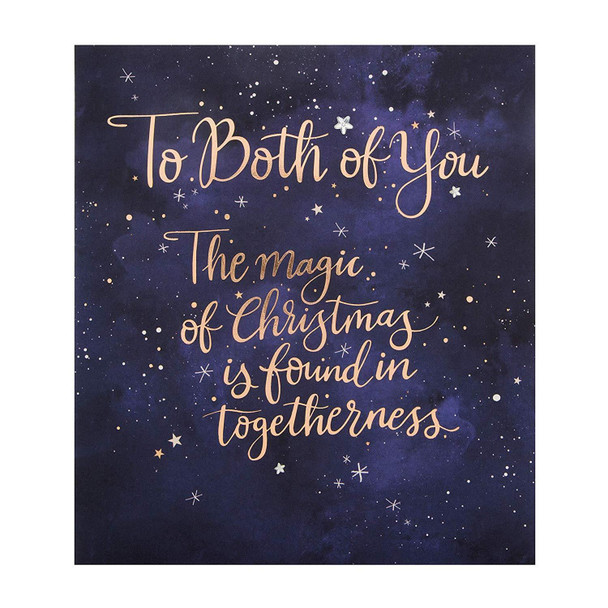 Hallmark to Both Medium Christmas Card 'Magic'
