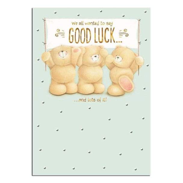 Forever Friends Good Luck Banner Card