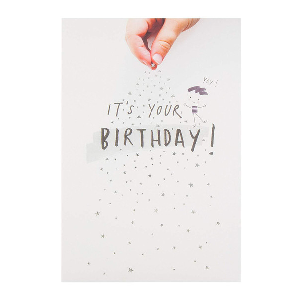 It's Your Birthday Hallmark Morden New Greetings Card 'Yay' - Medium