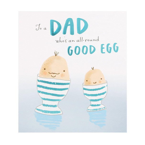Dad Father's Day Hallmark Modern Humour Card Good Egg - Medium