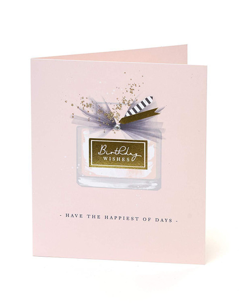 Beautiful Perfume Illustration Birthday Card Card for Her