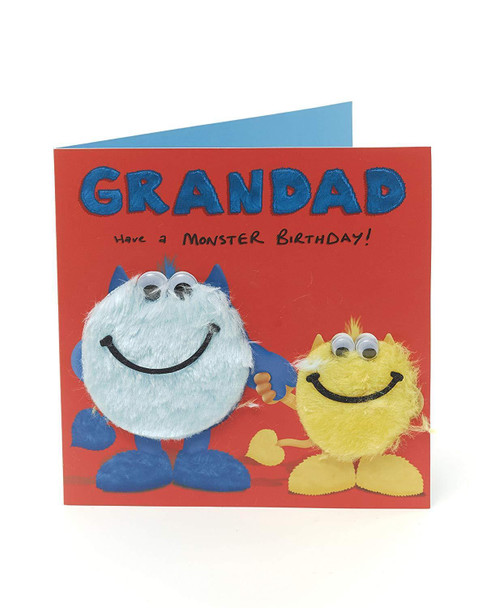 Grandad Birthday Card from Your Little Monster