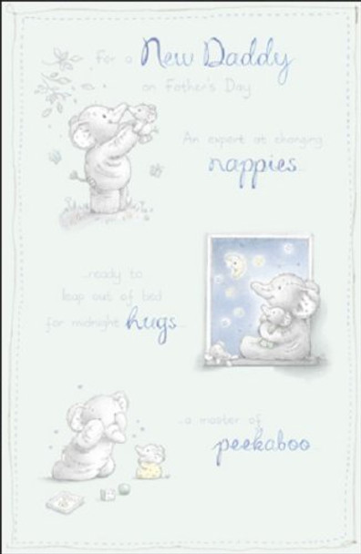 For A New Daddy 1st Father's Day Card Sweet Elliot & Buttons 