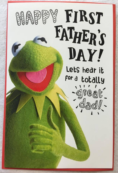 Kermit The Frog First Father's Day Dad Disney Muppets Cards