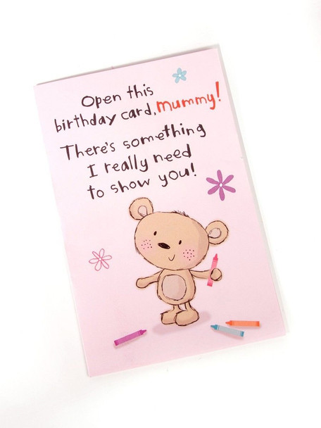 Open This Birthday Card Mummy Funny Card