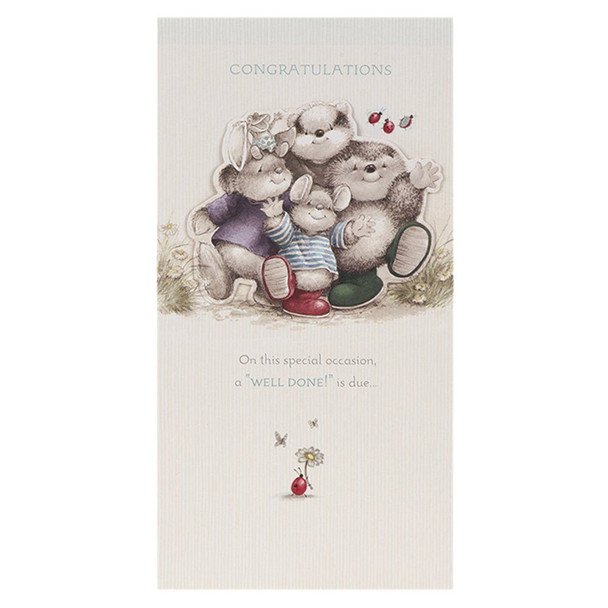 Hallmark Congratulations Card 'Well Done' Medium Slim