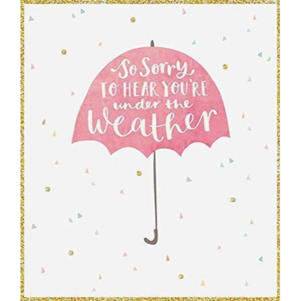 Under the Weather Get Well Soon Feel Better Soon! New Card UK Greeting