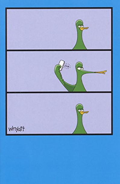 Funny Birthday Card Duck Face Humour Greetings Card Rude/Funny