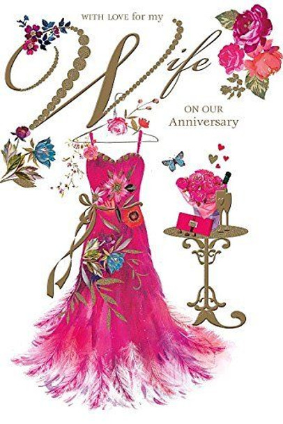 Wishing Well Studios Greetings Card Anniversary Wife