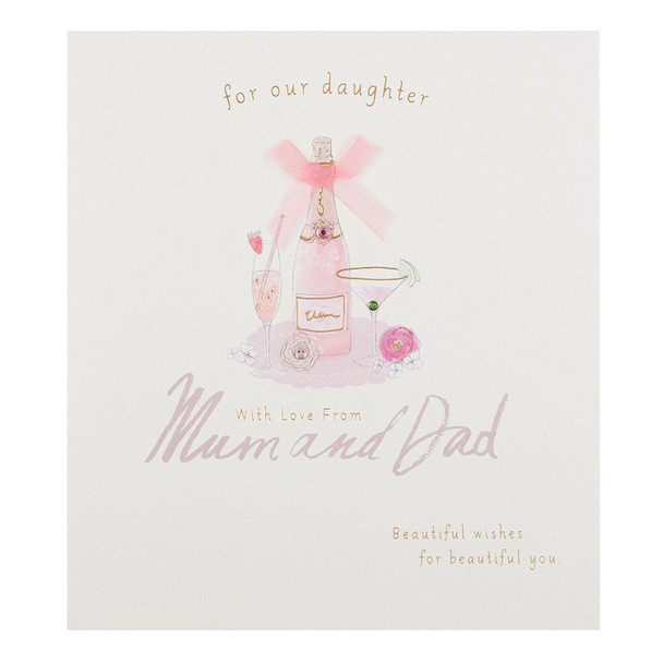 Our Daughter Birthday Card with Love from Mum and Dad
