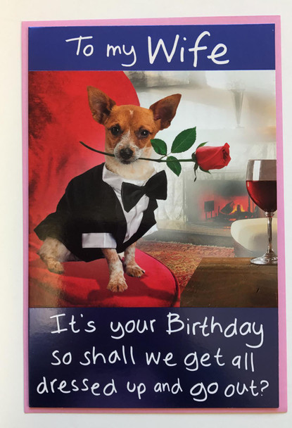 Happy Birthday Wife Greetings Card