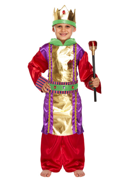 Children's Nativity King Fancy Dress Costume Ages 10-12 Years