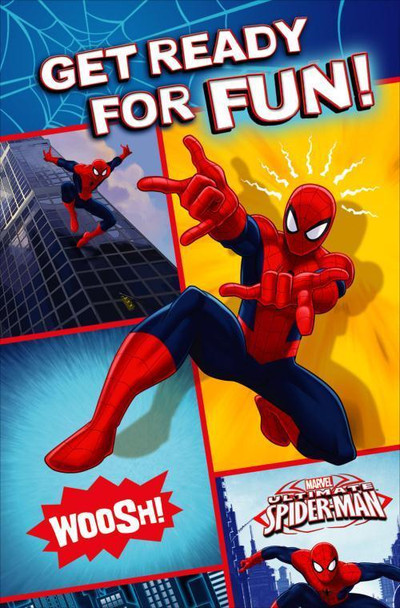 Marvel Spiderman get ready for fun Birthday Card