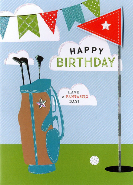 Happy Birthday Golf Greeting Card Second Nature Yours Truly Cards
