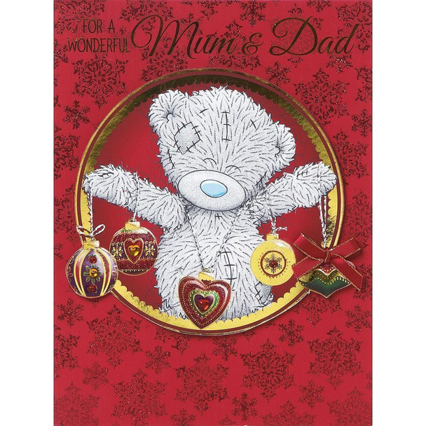 Me to You For A Wonderful Mum & Dad Large Christmas Card Parents