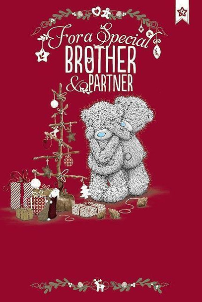 Brother & Partner Me to You Bear Christmas Card