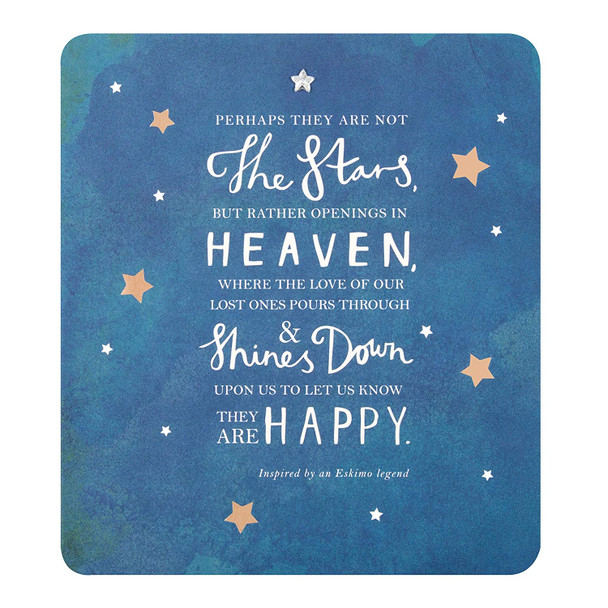 Sympathy Card Wishing You Peace with Stars Design