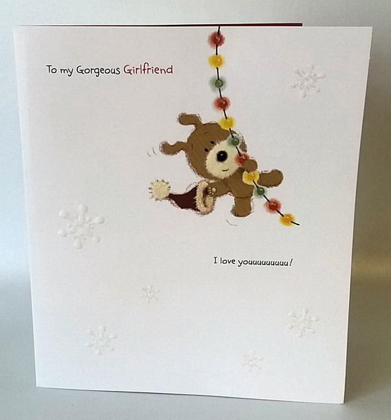 Gorgeous Girlfriend at Christmas Woof Card