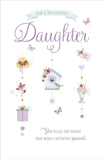 for A Wonderful Daughter Birthday Greeting Card