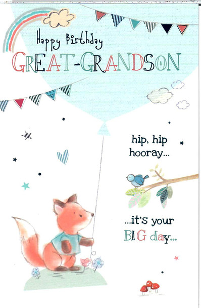 Wishing Well Great Grandson, It’s Your Big Day Birthday Card