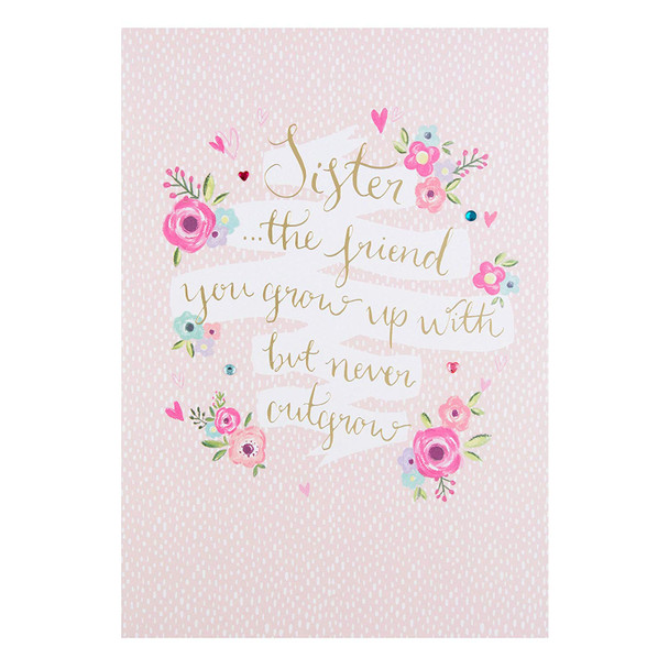 Hallmark Sister Birthday Card 'Friend' Medium