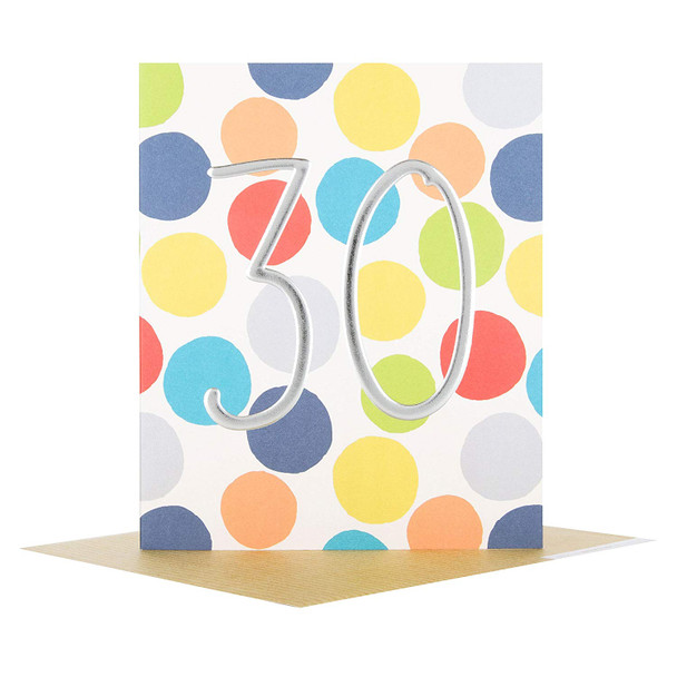 Hallmark 30th Birthday Studio Card "Blank" Small