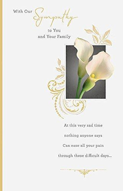 with Sympathy Greeting Card
