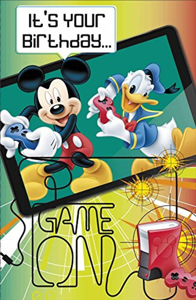 Mickey Mouse Console Game Birthday Card