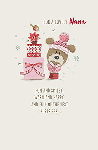 A Lovely Nana Cute Lots Of Woof Christmas New Uk Greetings Card