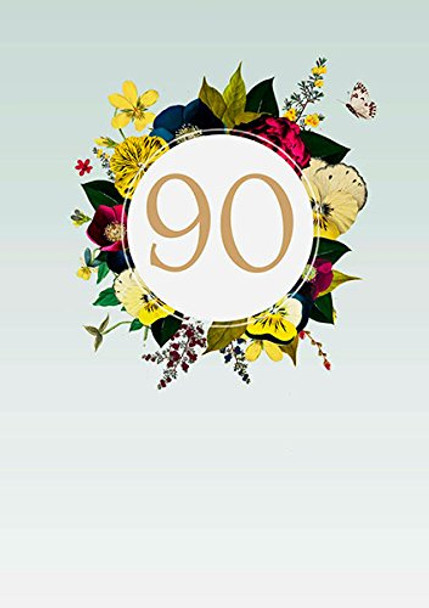 Age 90th Birthday Wonderful 90 Today Card