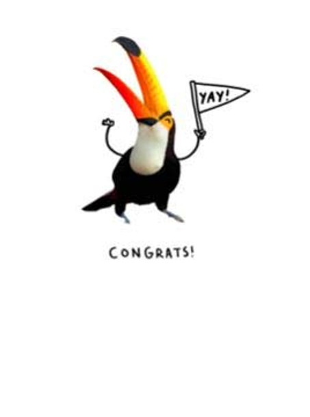 Congratulations Card Happy Toucan from The Kindred Range