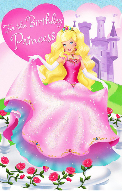 `For The Birthday Princess` Birthday Card