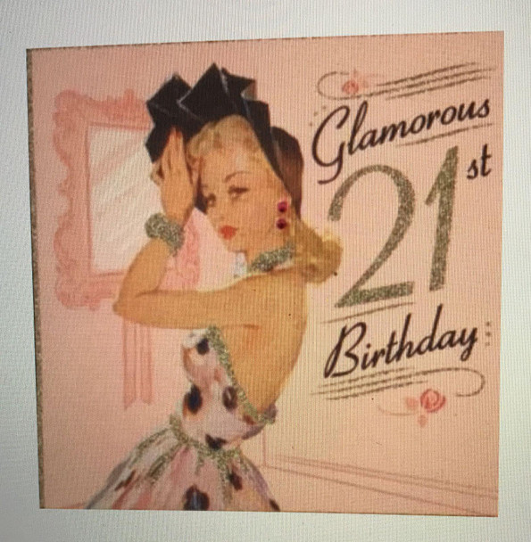 Glamorous 21st Birthday Hallmark Card