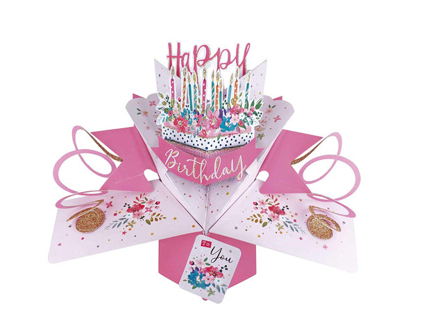 Second Nature Pop Up Birthday Card with Cake